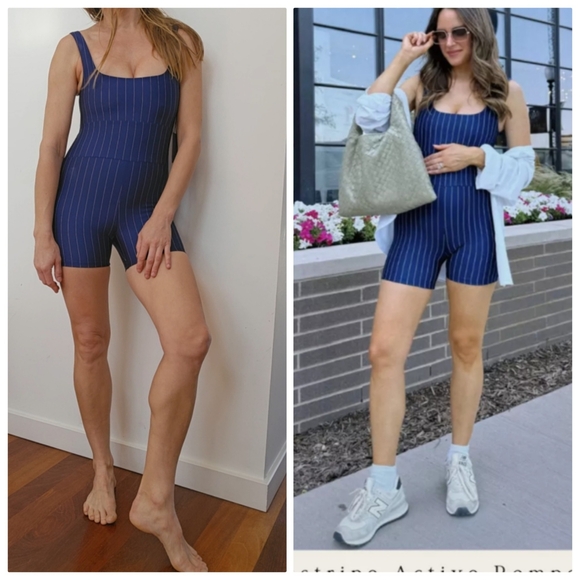 Nwt Strut This revolve Pinstriped Navy Baseball Fp Vibes...